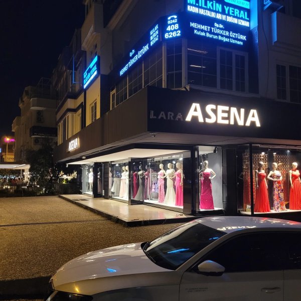 Lara Asena Mağaza Komple Cephe Işıklı Kutu Harf