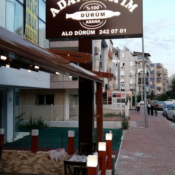 Adanadayım %100 Dürüm Çift Taraflı Işıklı Totem Tabela