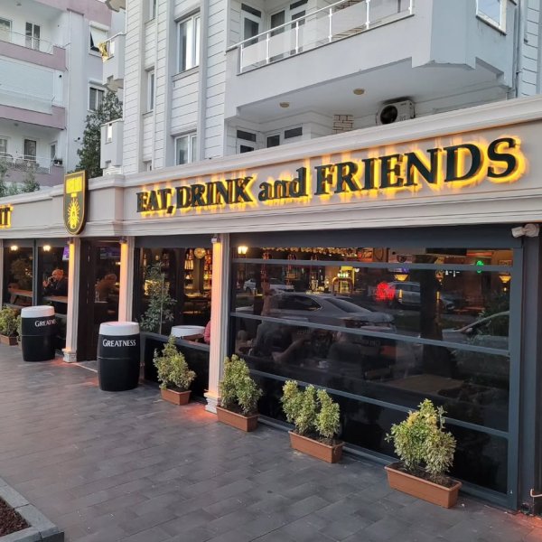 Gaslight Pub & Restaurant Estetik Cephe ve Işıklı Tabela Uygulamamız